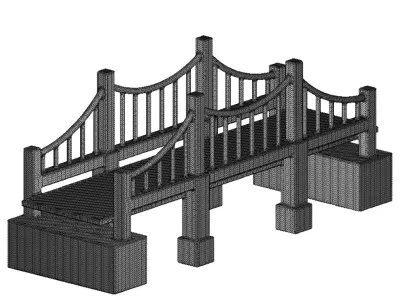 Premium Suspension Bridge 3D print model