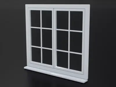 Window Low-poly 3D model