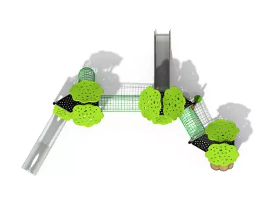 Kids outdoor commercial play structure 3D model 3D model