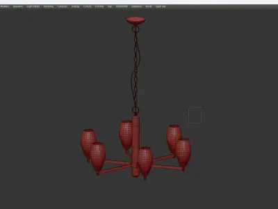 Julian Chandelier 68 Low-poly 3D model