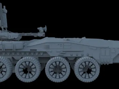 Sci-Fi Reconnaissance vehicle 3D model