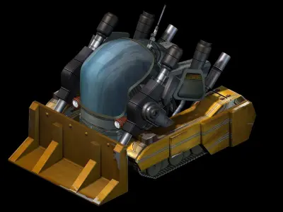 Space Station - Snow Shovel 01 3D model