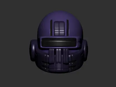 helmet high poly sculpt 3d printable ver 7 3D model 3D model 73