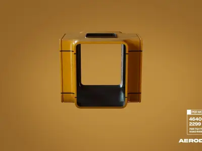 Kiosk-Modular Low-poly 3D model