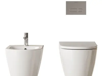 Duravit Bento Starck Box Wall-Hung WC 3D model