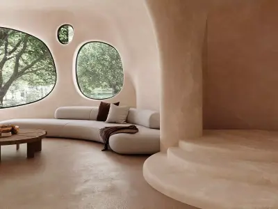 Organic Minimal Living Room 3D model