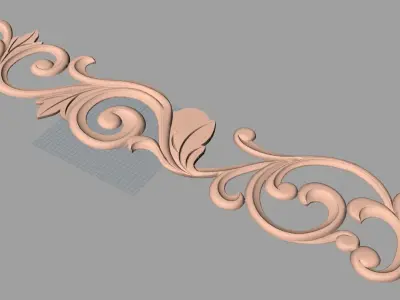 CNC 3D relief design STL format file used for artcam aspire E709 3D model