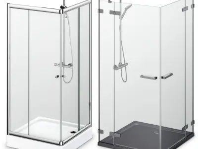 Cabin showers Radaway set 163 3D model