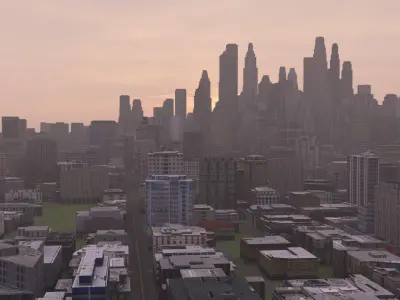 City 57 Low-poly 3D model