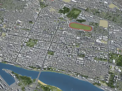 Rostov-on-Don  Low-poly 3D model