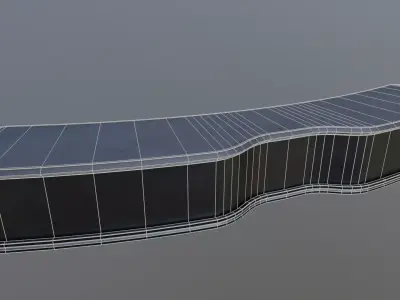 Sci -Fi Desk Low-poly 3D model