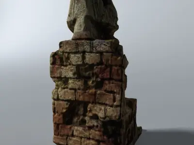 Egyptian Statue 3D model
