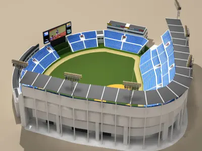 Baseball stadium 3D model