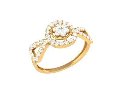 Women Ring  Render 3dm STL OBJ FBX Details 3D print model 129