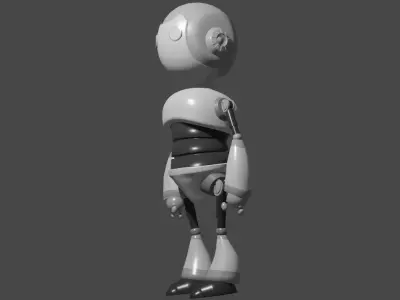 Smart Robot Low-poly 3D model buy