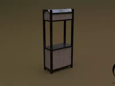 Trade stand 14 R Low-poly 3D model