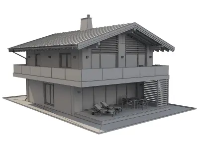 Chalet House 7 3D model