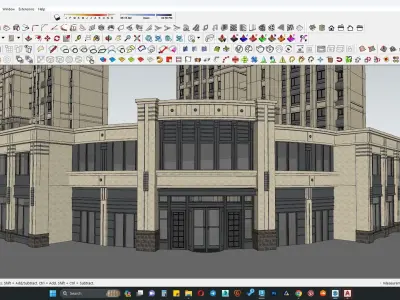 Art deco sketchup 3D model