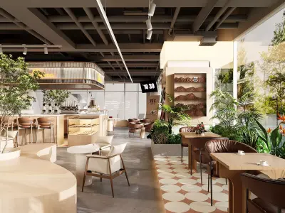  Cafe Bar Restaurant Pub 3D model