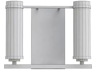 bra-st-luce-bichero-sl334-401-02 two light wall sconce with c... 3D model
