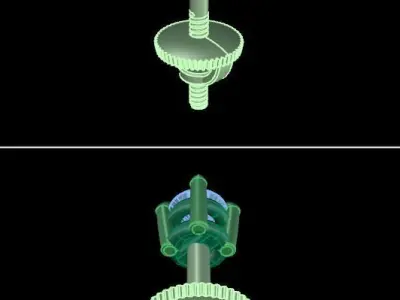 4-Prong Solitaire Earring 2MM50 3D print model