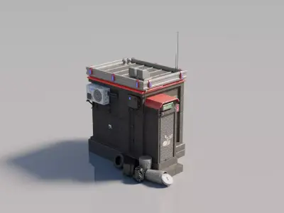 Cyberpunk House 8 3D model