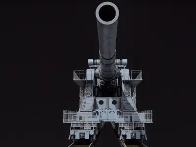  Super Heavy Artillery Railway Gun Dora PBR 