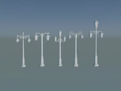 Modern Elegant Streetlight Designs for Luxury Homes 3D print model