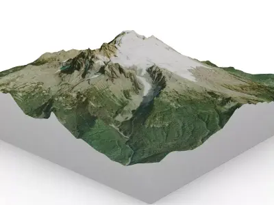 Mount Baker 3D model