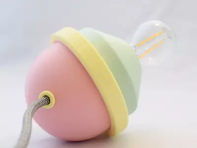 Rolly Poly lamp 3D print model