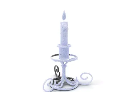 Elegant Iron Candle Holder model pack Low-poly 3D model