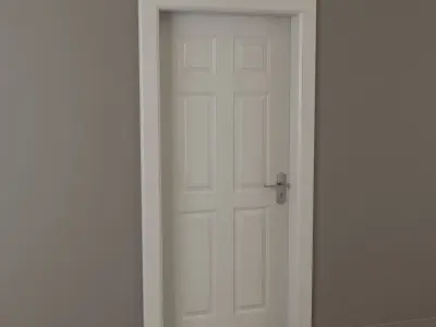 White Door 3D model