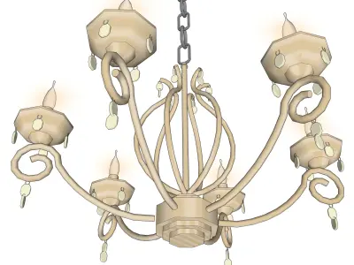 chandelier 15 3D model purchase