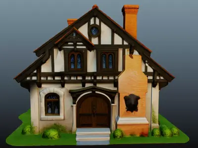 Fantasy Stone House  EM-14 3D model