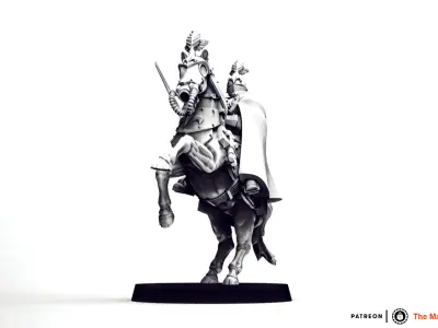 Feudal Guard High Born Cavalry Officer 3D print model