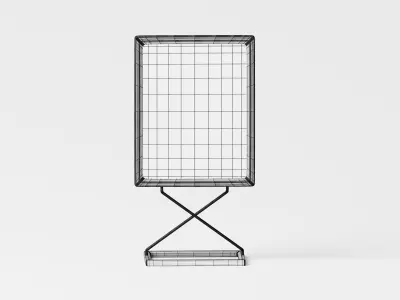 Tray for Poster Stand 3D Model Low-poly 3D model