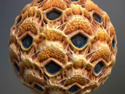 Material Skin Alien 5 Seamless PBR Texture Texture