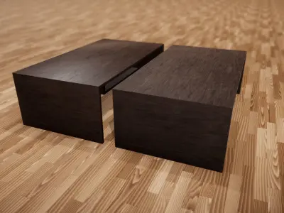 Table desk Free low-poly 3D model