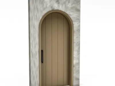 3D modern bohemian door 06 Low-poly 3D model