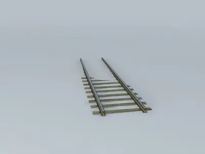 Eco Rail USA Track Old Steam Days Free 3D model