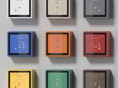 JUNG LS Cube LS Touch smart KNX kit 54 items 3D model