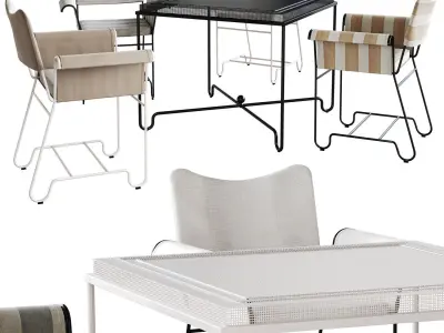 Tropique Dining Set by GUBI 3D model