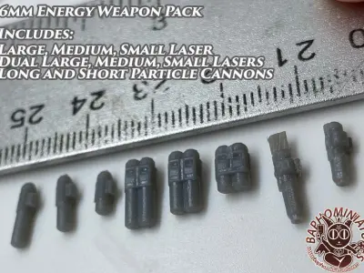 Mech Weapons Pack of 21 3D print model