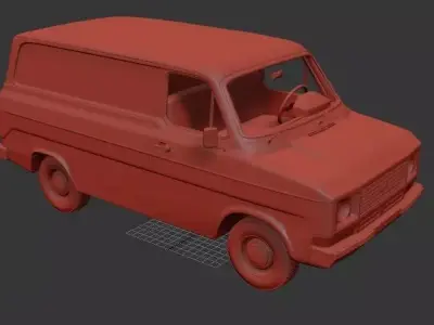 F Transit Mk2 PanelVan 1978 3D print model