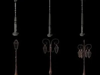 Street lamp 3d model 3D model