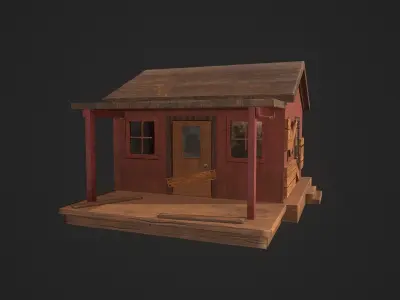 Old forest House 3D model