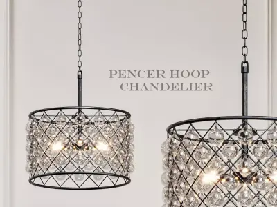 pencer Hoop Chandelier  3D model