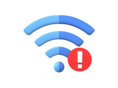 Wifi Problem Symbol v1 001 Low-poly 3D model