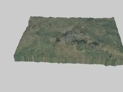 Agra City Low-poly 3D model