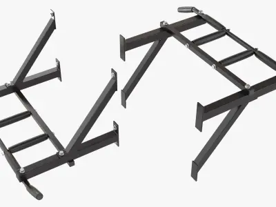  Male Muscular System Pull-up Animated Rigged for Maya 